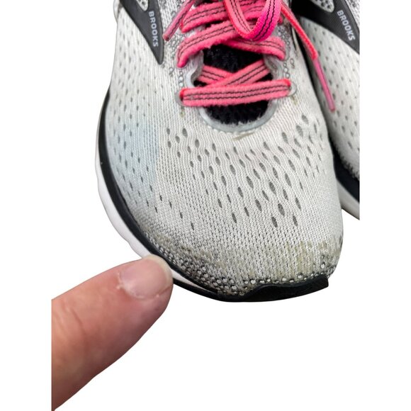 Brooks Ghost 11 Womens white black running sneakers size 8M SKU 9048 - Picture 13 of 16